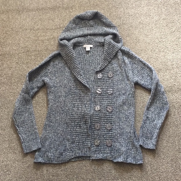 dressbarn Sweaters - LAST CALL Blue & White Dressbarn Cardigan